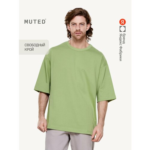фото Футболка muted oversize, размер s-m, лайм