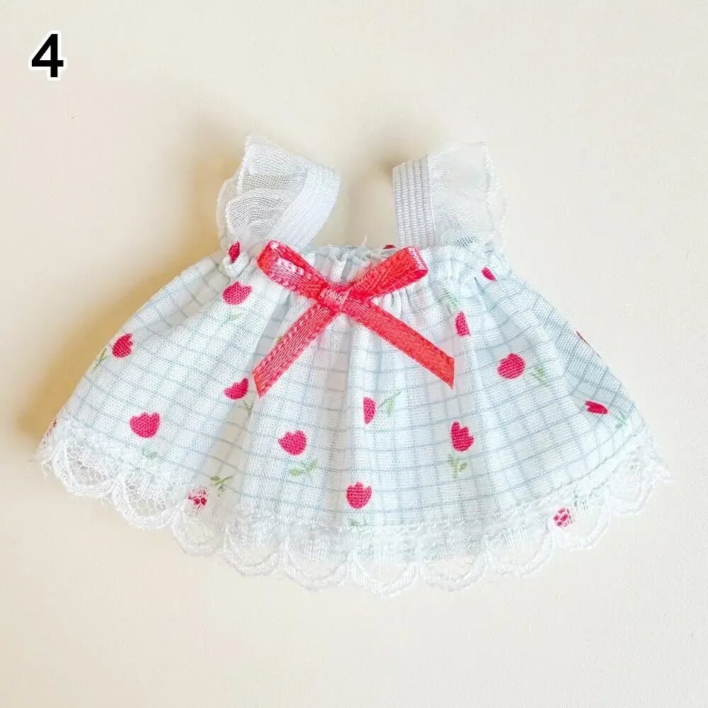Кукольные платья из хлопка 10-15 см 4