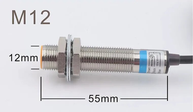 Датчик M12 NPN, 4 мм, 3 провода