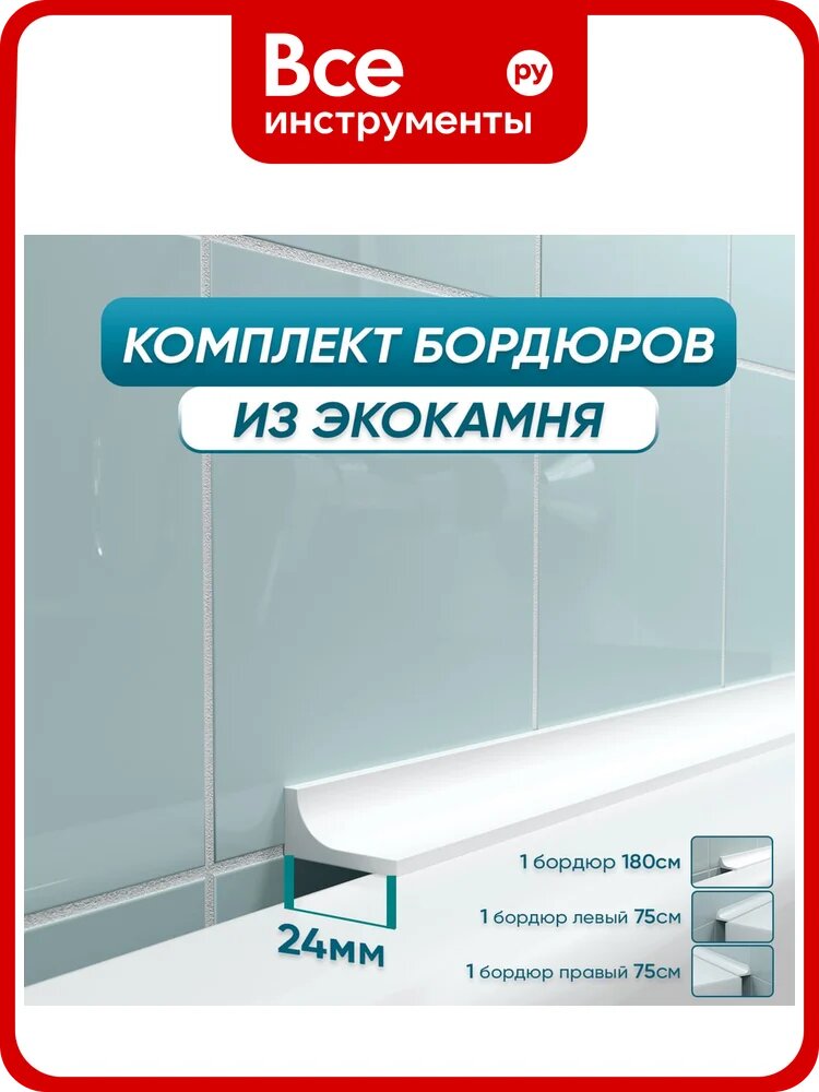 Комплект акриловых бордюров для ванной BNV Пандора 4603307470703