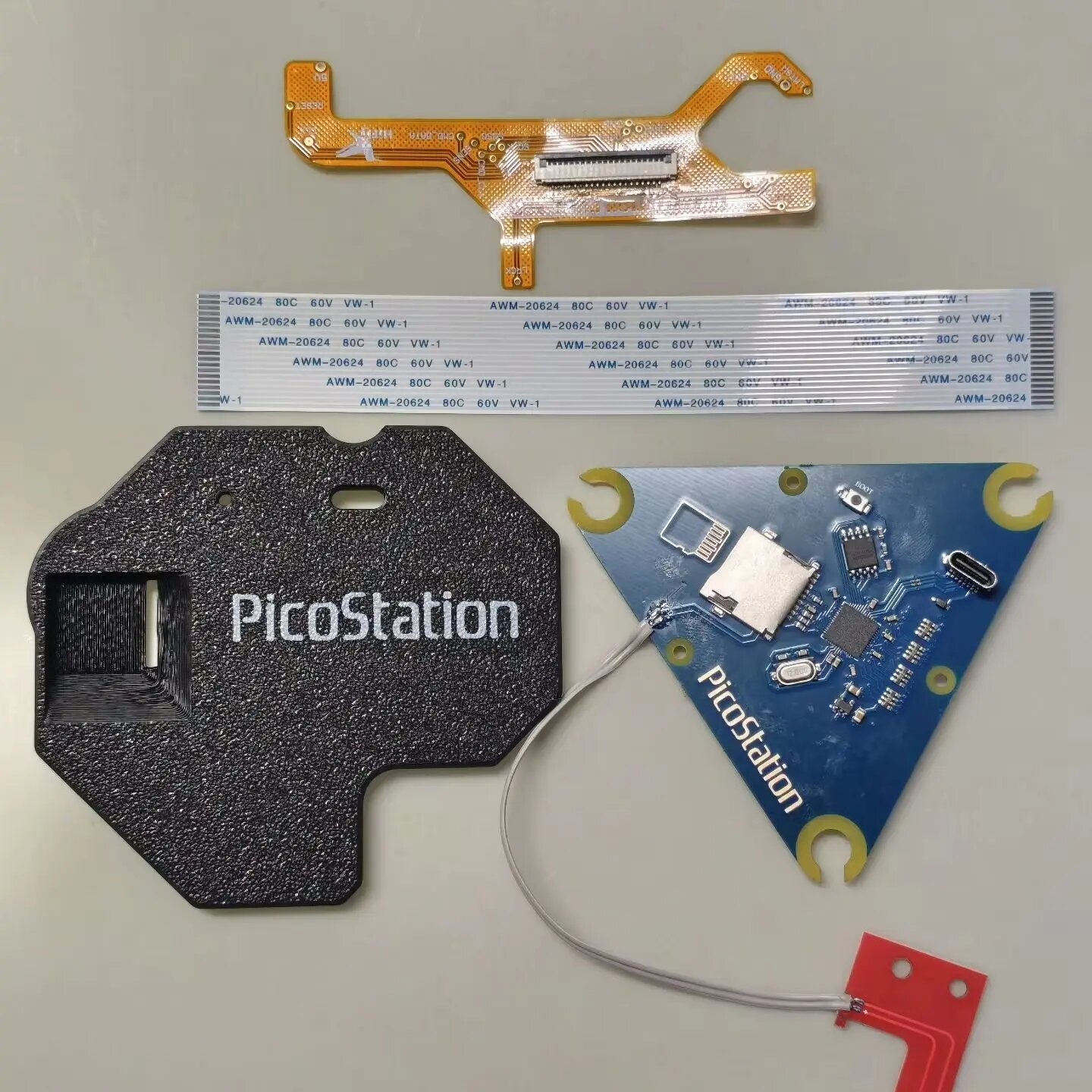Комплект PU-18 PicoStation ODE для PS1 PlayStation 1: Игровая система без дисков с прошивкой RC4, легкое обновление, полный комплект без TF-карты