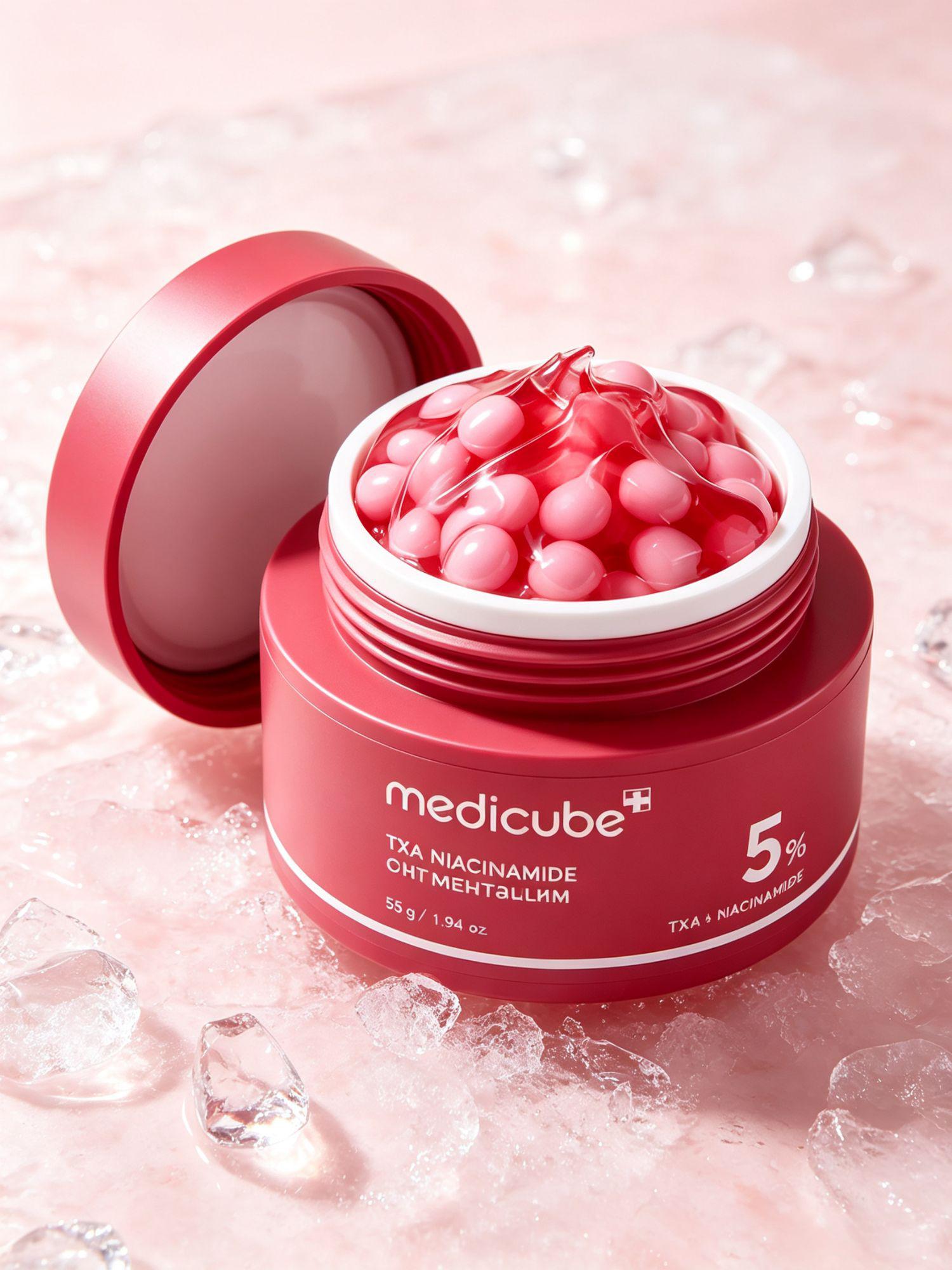 Medicube Капсульный крем с 5% ниацинамидом и TXA, выравнивает тон кожи лица, 55 мл