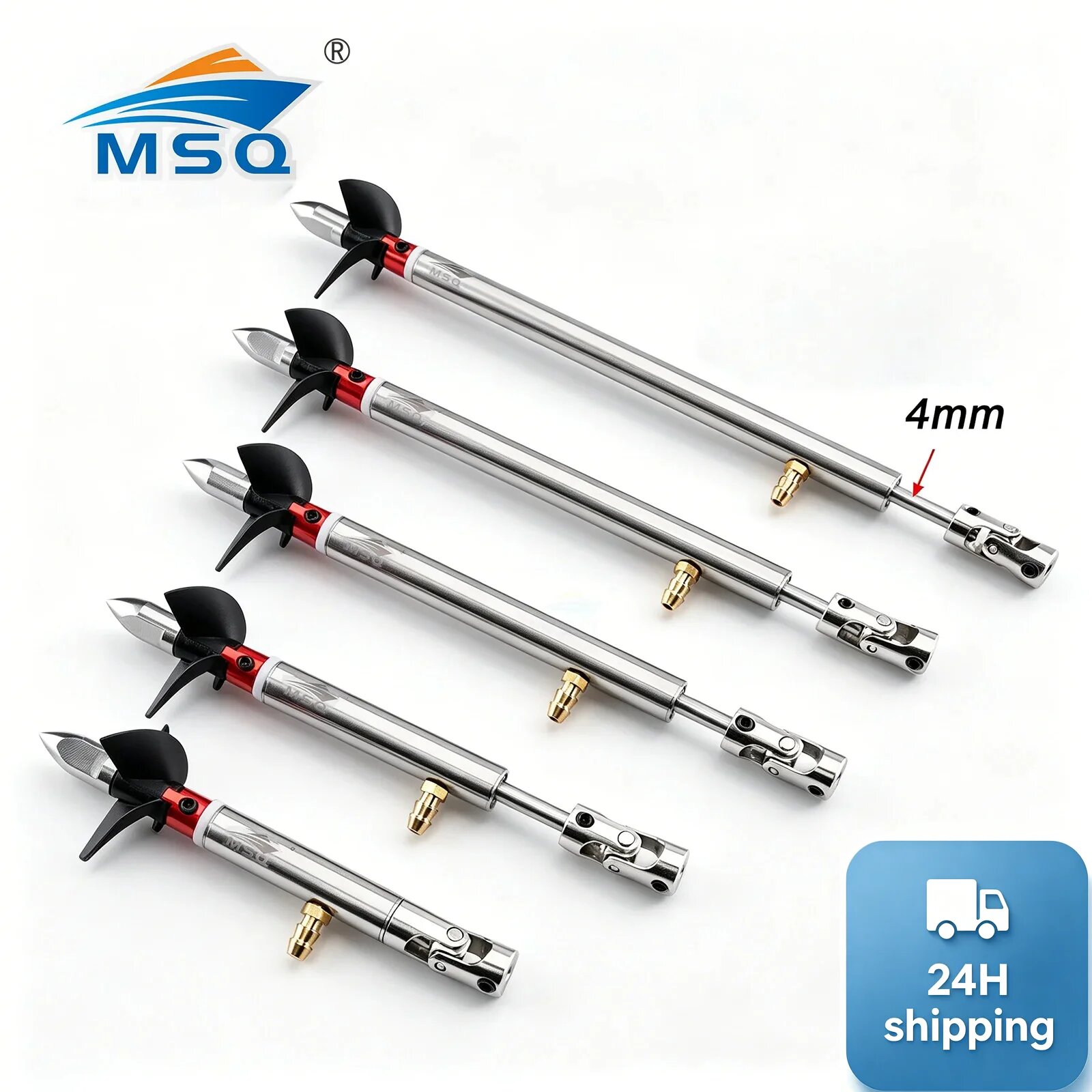 MSQ RC лодка вал из нержавеющей стали, L13cm-4x3.18mm