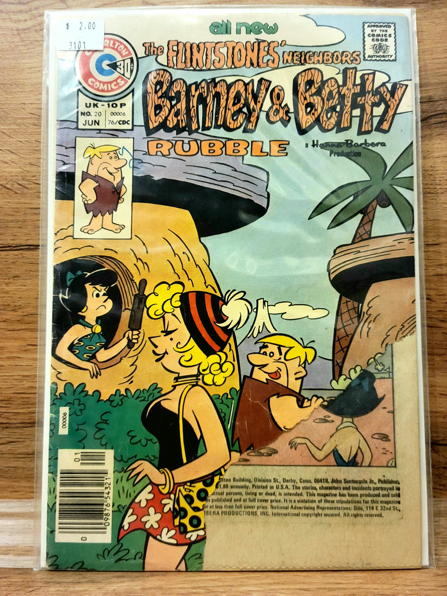 Ретро Комикс Barney and Betty #20. 1980 Год. Дефект на фото.