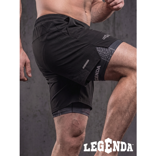фото Шорты спортивные legenda gym, размер 3xl, черный