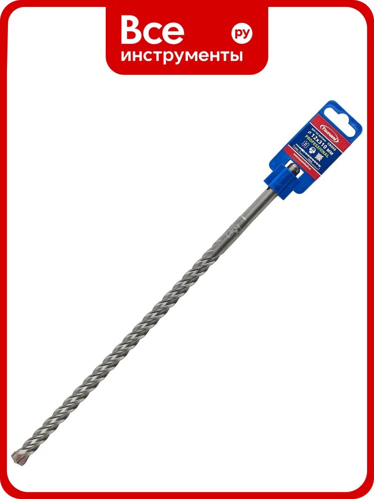 Бур по бетону Tsunami PROFESSIONAL Cross 12х310/260 мм, SDS-plus T10610300012310