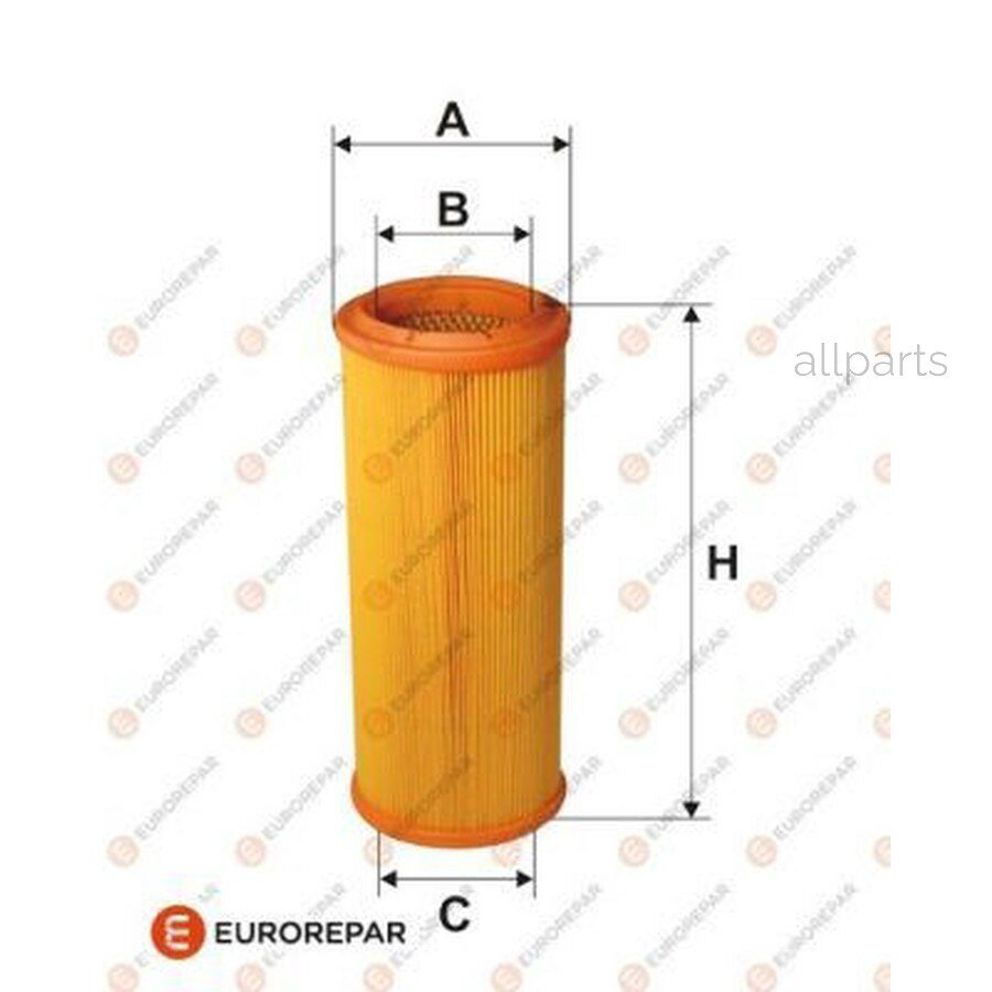 EUROREPAR E147296 Фильтр воздушный ALFA ROMEO 156 1997- ALFA ROMEO 166 1999- ALFA ROMEO GTV 1995-