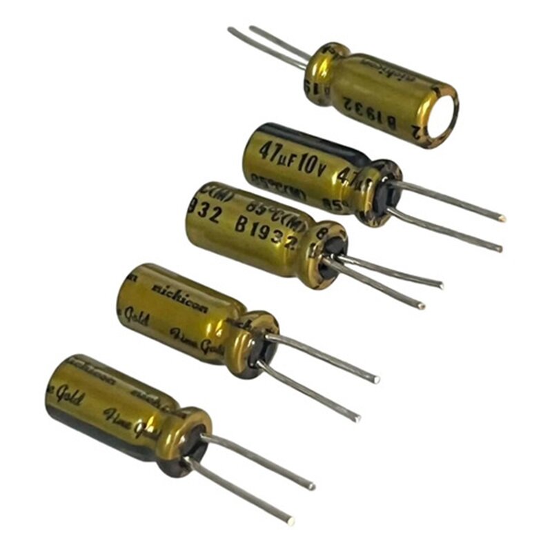 Nichicon Fine Gold 47UF 10V Аудиоконденсаторы 10шт цена