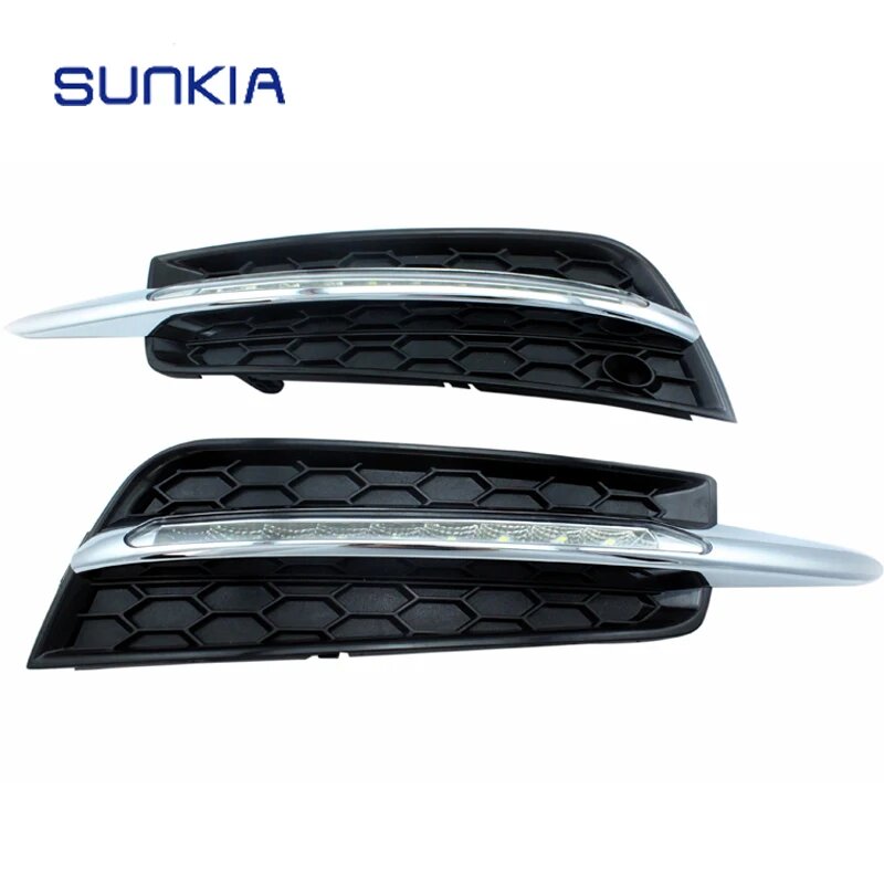 Дневные ходовые огни SUNKIA, 2 шт. светодиодный комплект, 9 светодиосветодиодный, дневные ходовые огни для Chevrolet Cruze (2009-2012), дневные ходовые огни с поворотным сигналом, затемненсветильник ни