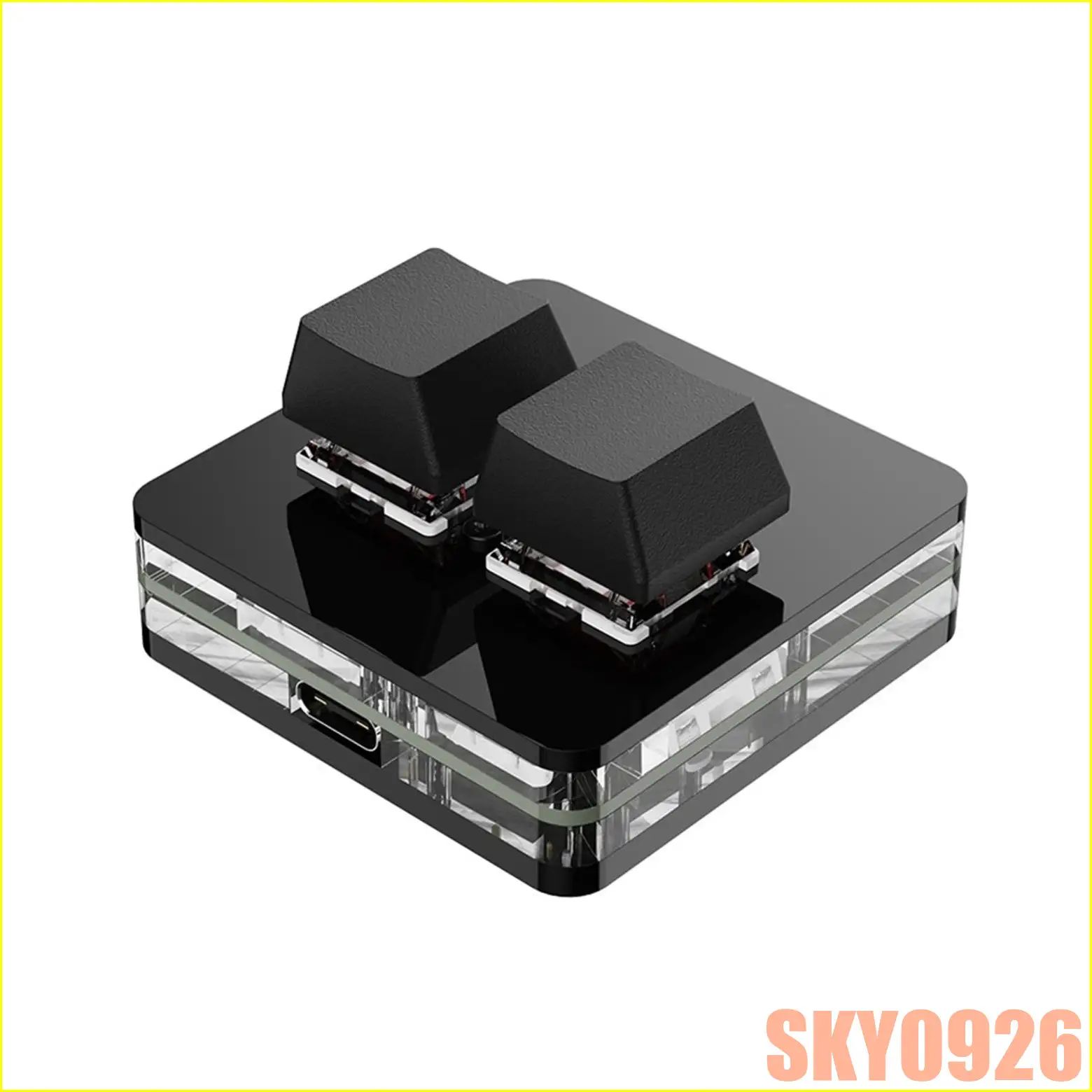Мини-клавиатура с 2 клавишами RGB Macro OSU для игровой работы, белый A