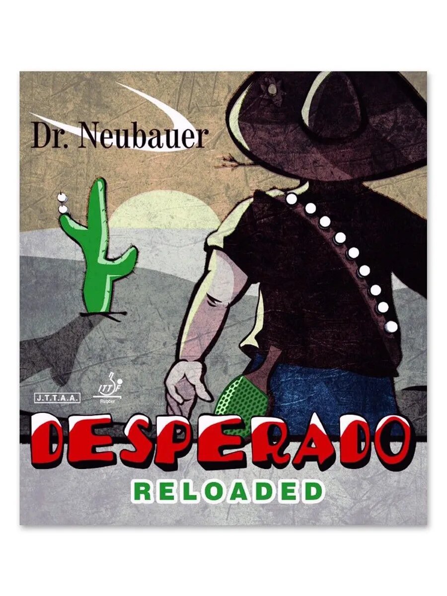 Накладка для ракетки Dr.Neubauer Desperado Reloaded, черная, OX