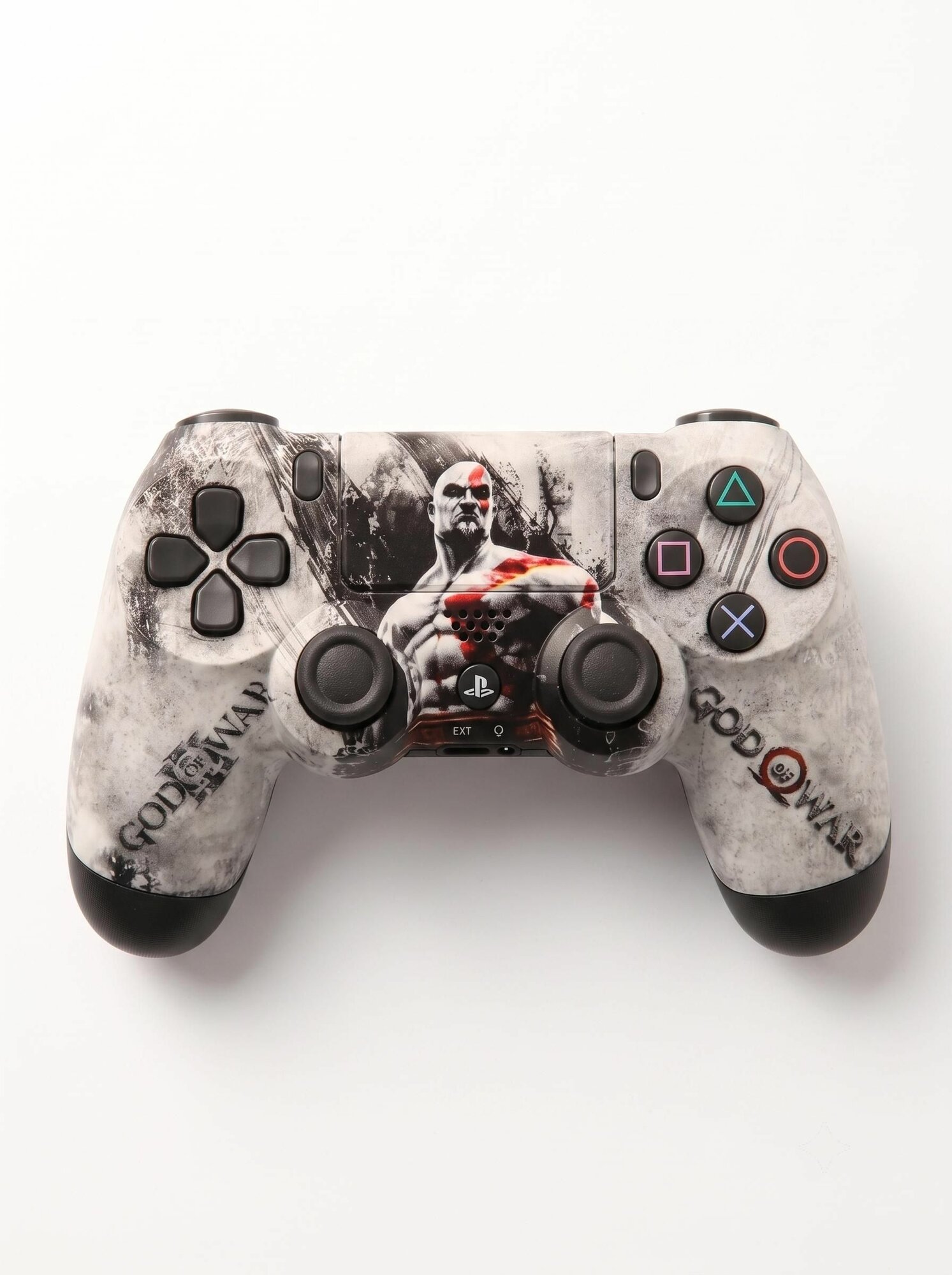 Геймпад для пк и Playstation 4 беспроводной Duallshock 4 (GOW Grey)