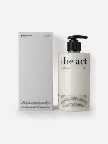 Изображение товара Гель для душа The Act парфюмированный, очищающий, Кокос, 460 мл