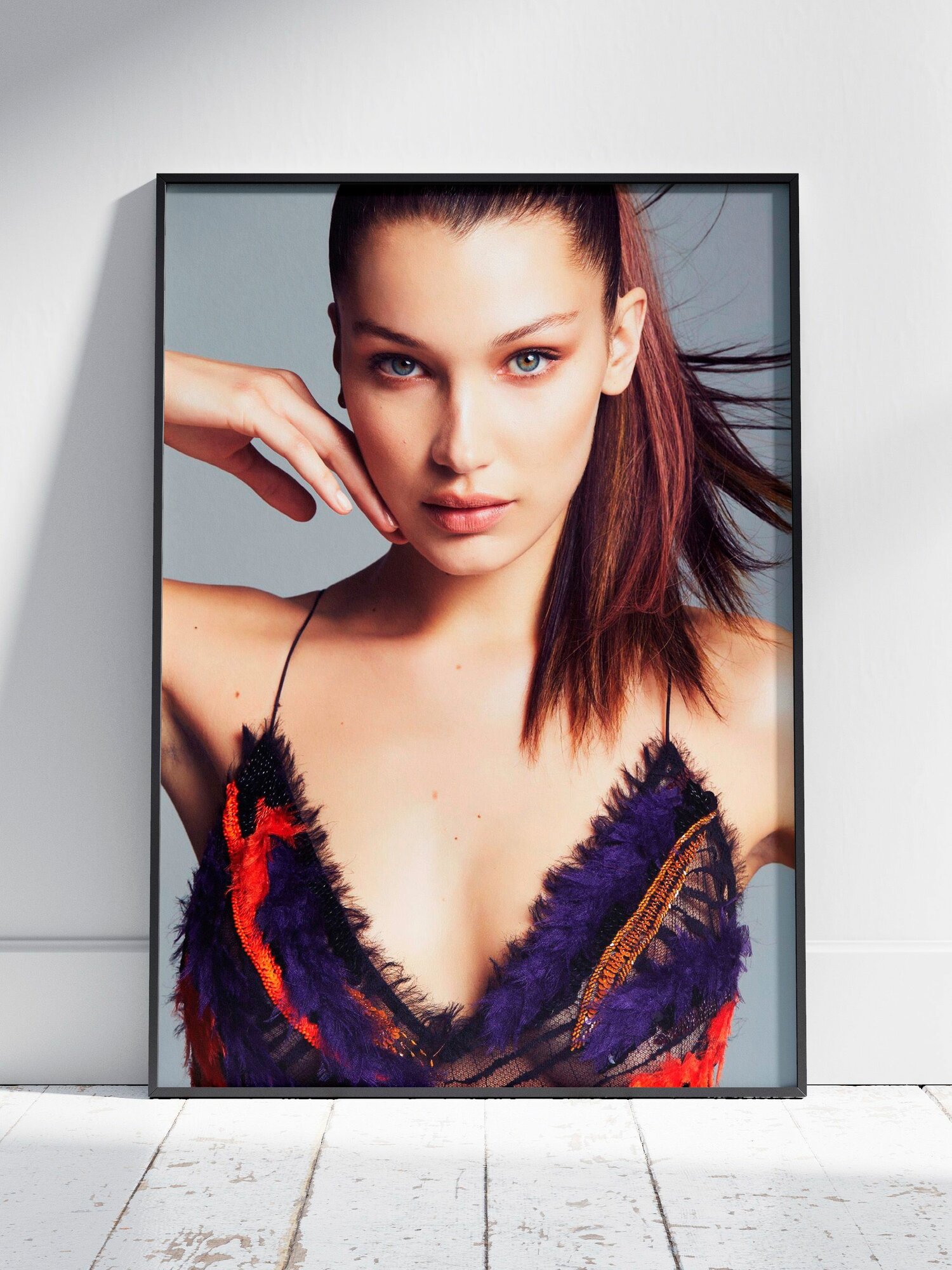 Плакат на стену для интерьера Белла Хадид (Bella Hadid 23) - Постер по модели, бренду и моде формата A4 (21x30 см)
