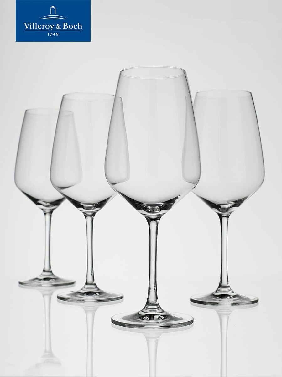 Набор бокалов для красного вина 4 шт, 500 мл, Voice Basic glass VIVO, Villeroy & Boch Group, Хрустальное стекло