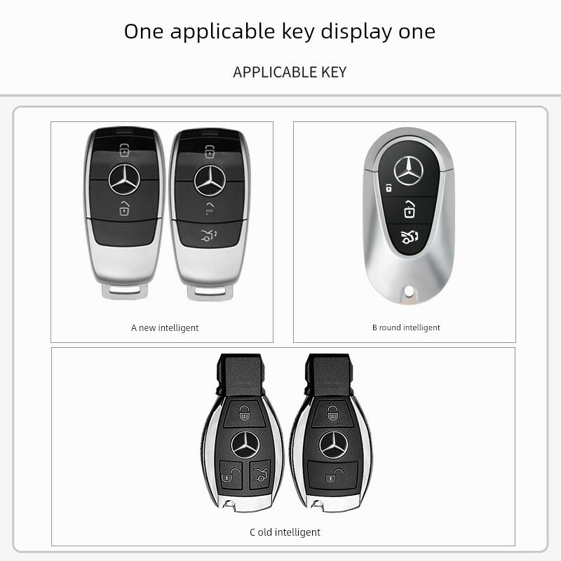Кейс для ключа Mercedes-Benz для моделей GLC/C260L/E260/E350EL 2024 года с пометкой проверки ключа