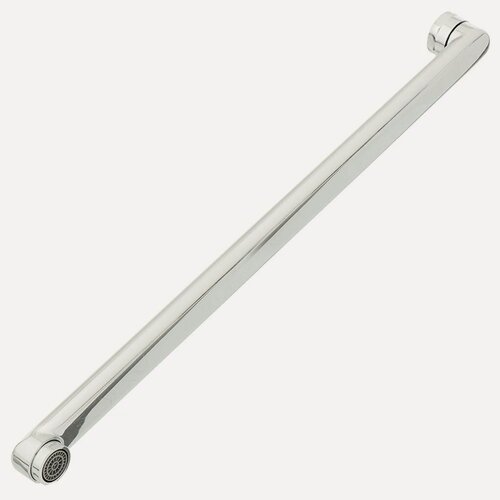 Изображение товара Излив для смесителя ComfortFactor 45 см, L-плоский, нержавеющая сталь, цвет хром, тип подключения ИМП, артикул 53346