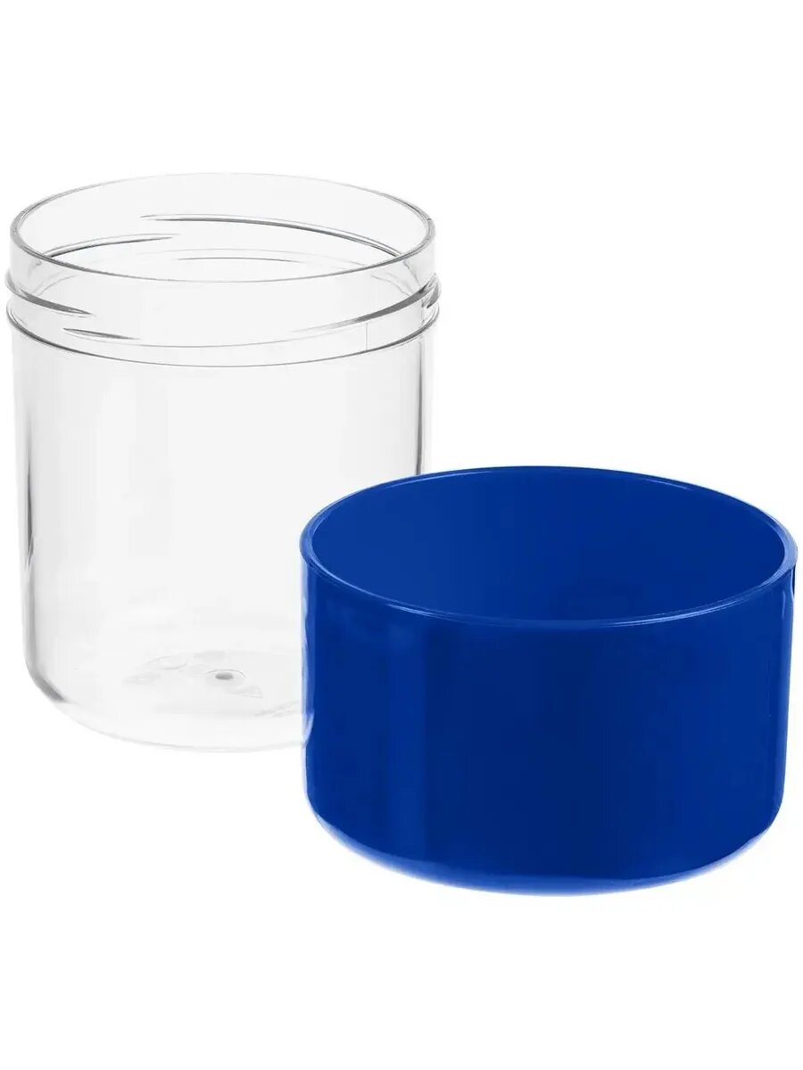 Стильный синий ланчбокс для перекусов