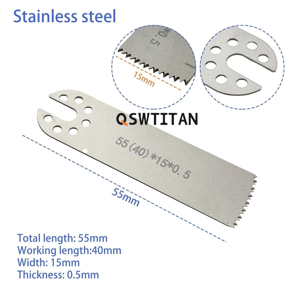 Лезвие QSWTITAN 55(40)*15*0.5 для реноватора