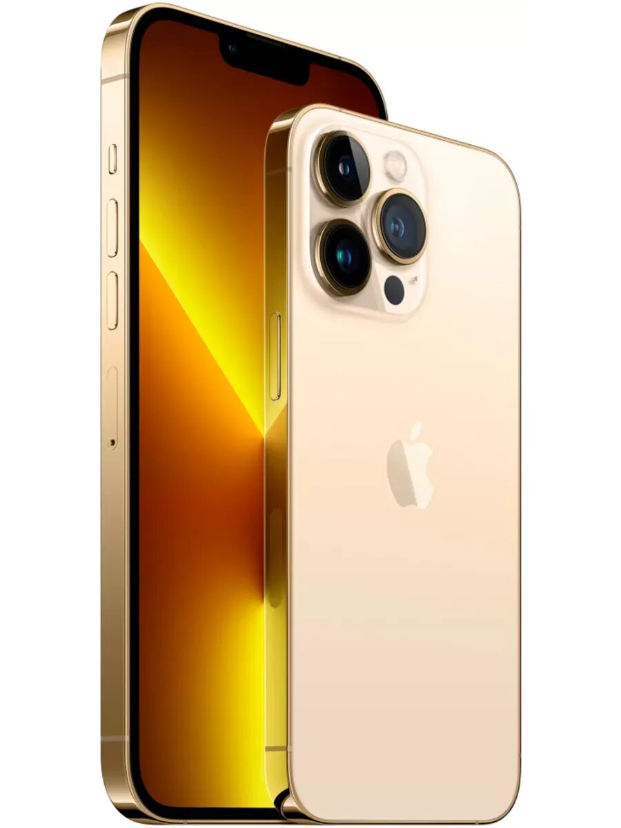 Смартфон Apple iPhone 13 Pro, 256 ГБ, золотой, экран 6,7 дюйма