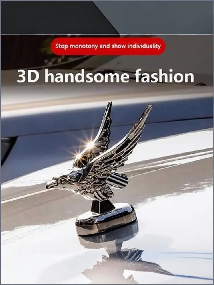 Автомобильный декор, 3D эмблема с орлом, для украшения капота автомобиля