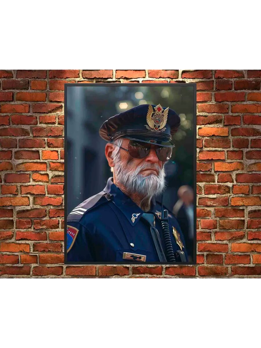Воздушный змей-птица-полицейский 2, Плакат 30x42см