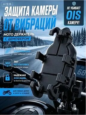 Держатель автомобильный, Держатель для телефона, диагональ 7.5"