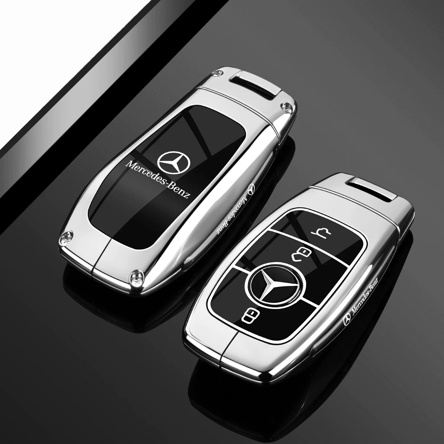Одинарная оболочка, жемчужно-серебристый для ключа Mercedes GLB 2025