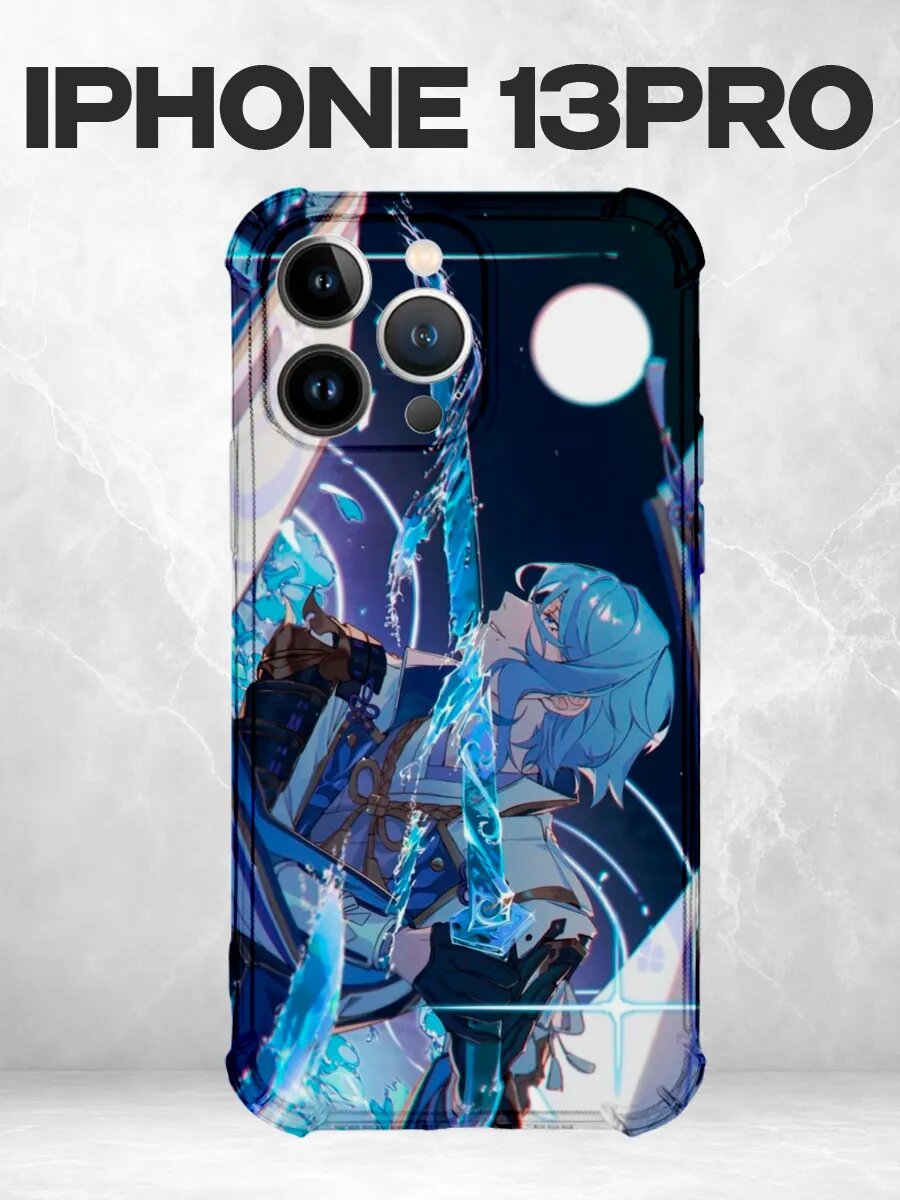 Чехол на iPhone 13 Pro геншин Аято