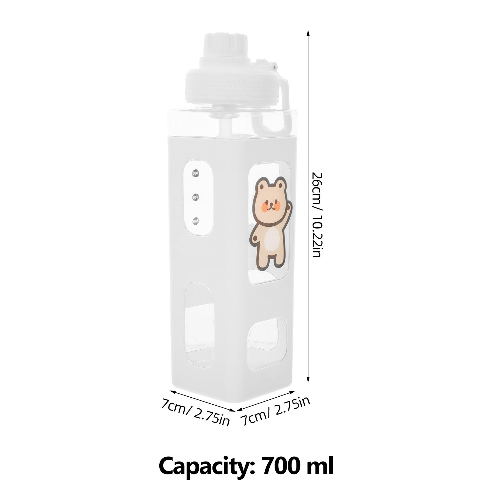 Водная Бутылка Для Детей С Картинками Медведя 26.00X7.00X7.00Cm