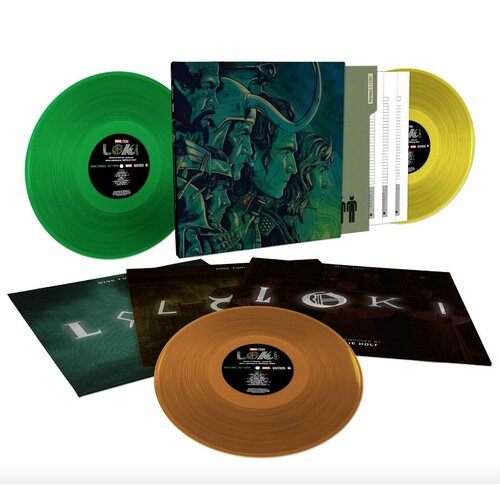 фото Marvel loki: season 1 (2000шт в мире green yellow orange limited slipcase box set) зеленая, желтая и оранжевая виниловая пластинка марвел локи в бокс-сете