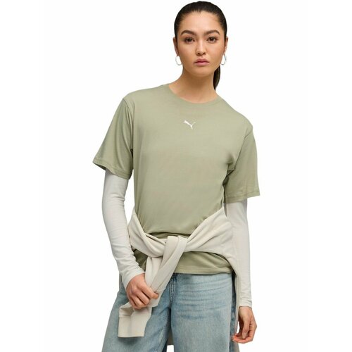 фото Футболка спортивная puma ess relaxed tee, размер xs, зеленый