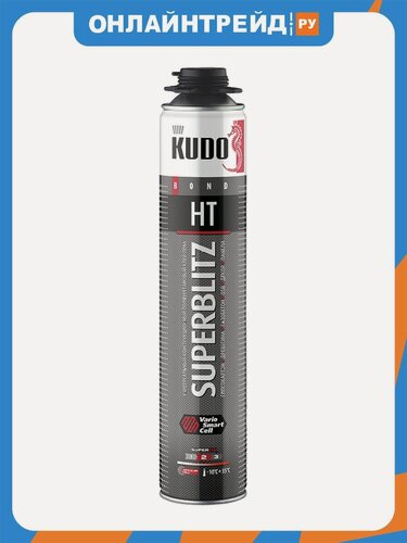 Изображение товара Клей-пена профессиональная конструкционная Kudo Superblitz HT, всесезонная, 1000 мл