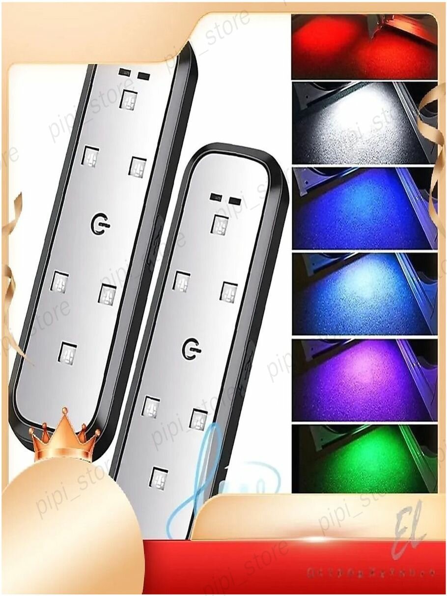 Лампа автомобильная 1 шт. арт. * 6 LED * * * 6 LED * compacts * * * ABS* 10.2*3.2 * * * * * 5 V* * 500 * 5 V* 2-3 * 120 * LED * 40 * *2 *2 *1 *2 1 2