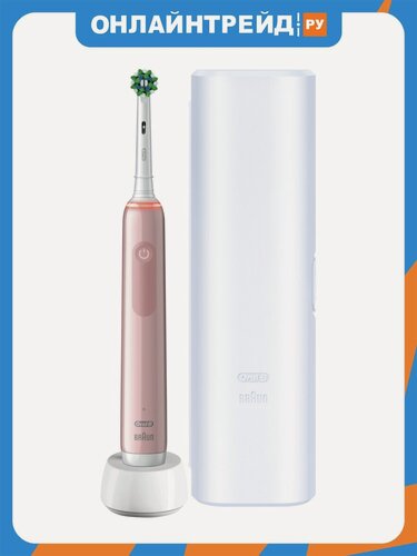 Изображение товара Зубная щётка электрическая Oral-b Pro 3 розовая