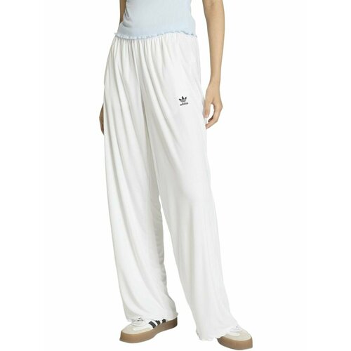 фото Брюки спортивные adidas essentials scalloped edge pants w, размер xl, белый