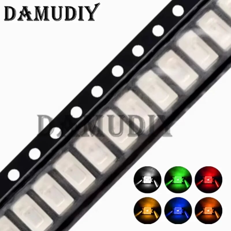 Светодиоды SMD 5730 0.2Вт белый, красный, синий, желтый, зеленый, оранжевый White