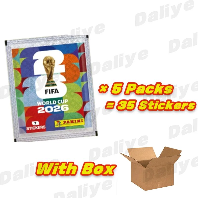 Panini FIFA World Cup 2026, 5 пачек, 35 наклеек