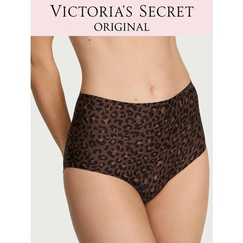 фото Трусы victoria's secret body by victoria flex mid-rise modern brief panty, размер xl, темно-коричневый
