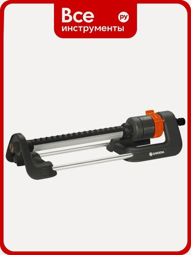 Изображение товара Осциллирующий дождеватель Gardena Aqua M 18702-20.000.00 с секторным режимом полива, стальной корпус