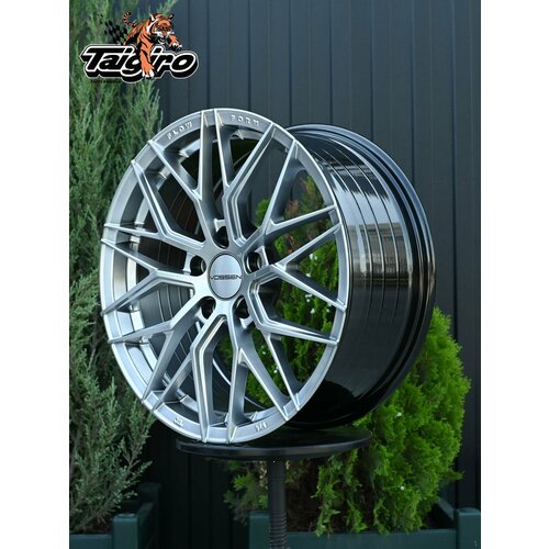 фото Taigiro топ дизайн колесный диск литой 17x7.5 pcd5x110 et38 d73.1 темное серебро