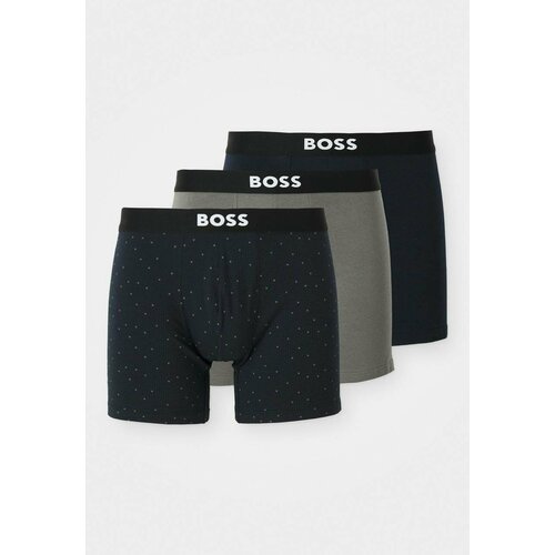 фото Трусы boss boxer long one, комплект из 3 шт., размер m, серый
