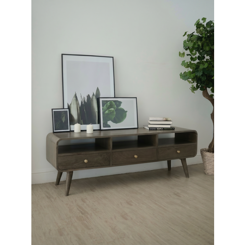 фото Консоль из массива, аудун грэй 3 ящика myloft