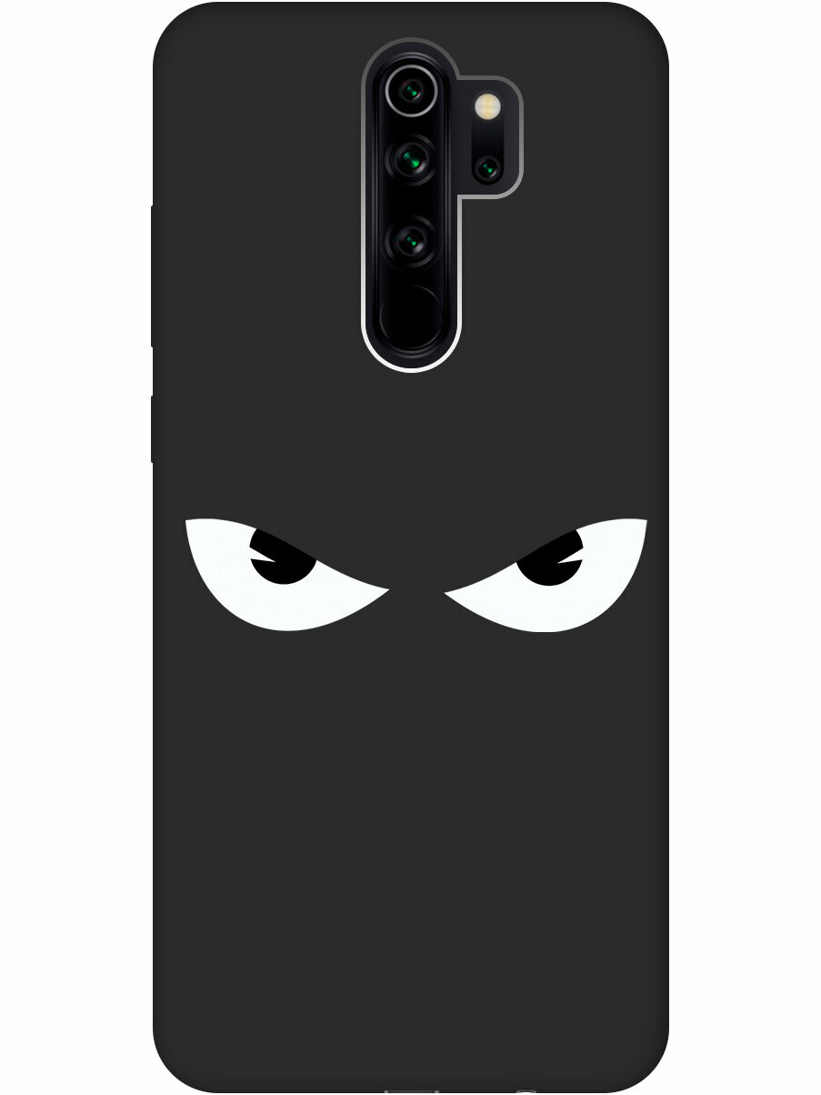 Чехол - накладка Soft Sense для Xiaomi Redmi Note 8 Pro с 3D принтом "Angry" черный