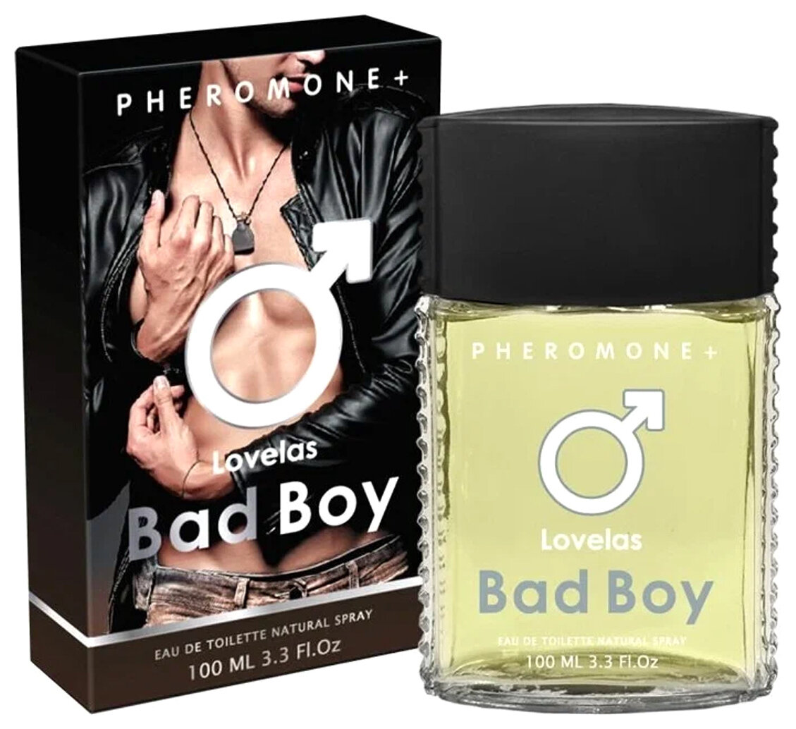 Туалетная вода мужская Lovelas Bad Boy с феромонами (Объем 100 мл)