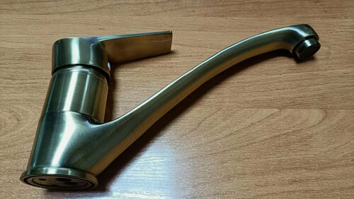 Изображение товара Смеситель кухонный Frap F4230-4, латунный, поворотный излив, бронза