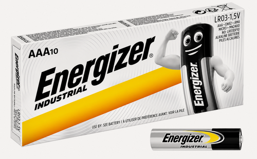 Изображение товара Батарейка Energizer Industrial AAA (LR03), 10 шт. (10 шт. в одной коробке)