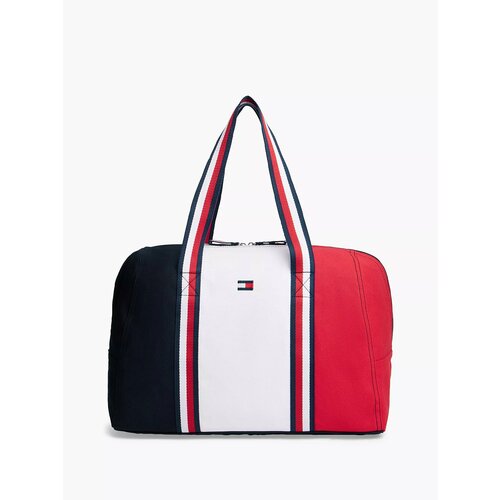 фото Сумка спортивная tommy hilfiger, 20х30х43 см, синий, белый, красный