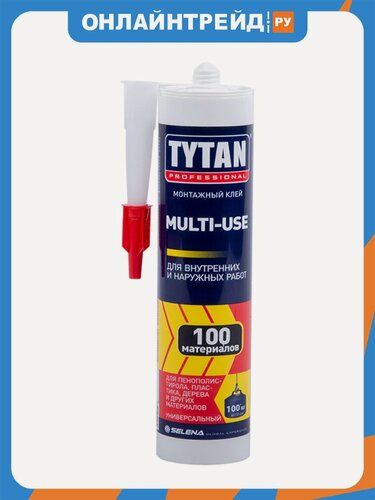 Изображение товара Клей монтажный каучуковый Tytan Professional Multi-Use, 310 мл, бежевый