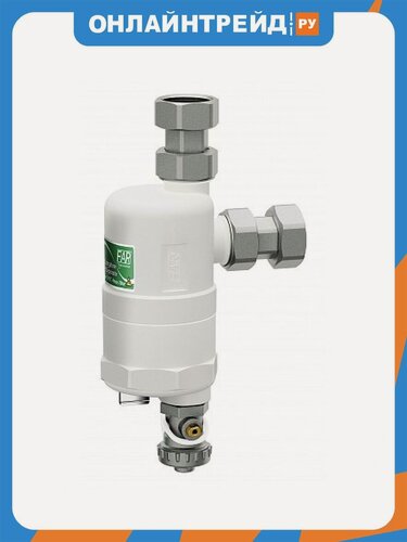Изображение товара Грязеуловитель Far COMPACT белый корпус, с магн, 3/4"накидн. гайки
